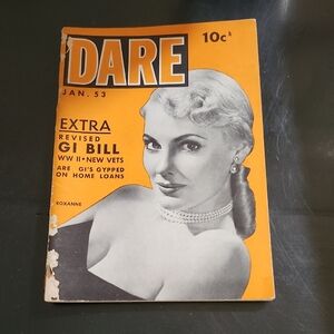 VINTAGE DARE MAGAZINE with ROXANNE on the COVER  - JANUARY 1953